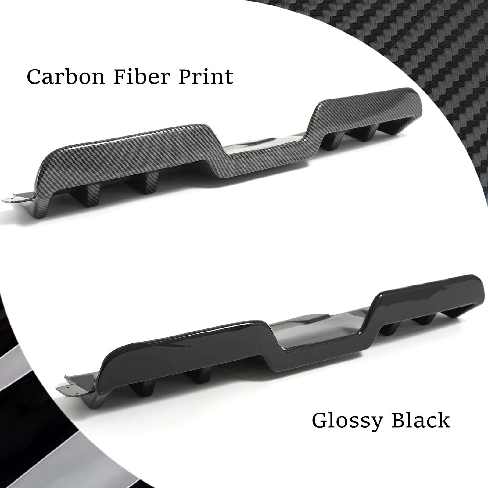 Rear Bumper Diffuser For 2022-Present Subaru WRX - JDM Style ABS Plastic, Matte Black Finish