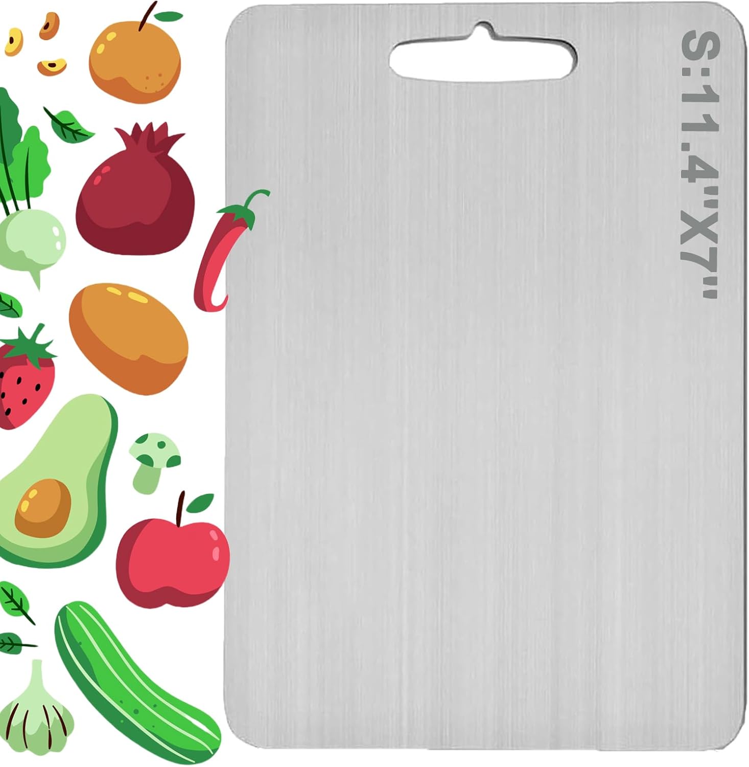 Titanium Cutting Boards For Kitchen,Titanium Cutting Board, Titanium Cutting Boards Double - Sided Cutting Mat Dishwasher Cleaning For Kitchen (7 * 11in)