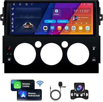 Car Radio for Toyota FJ Cruiser 2007-2017 Stereo Replacement 8-Core 6G+128G Wireless CarPlay/Android Auto 12.3" Touch Screen Android 13 Head Unit with 4G WiFi GPS Navigation DSP with AHD Backup Camera