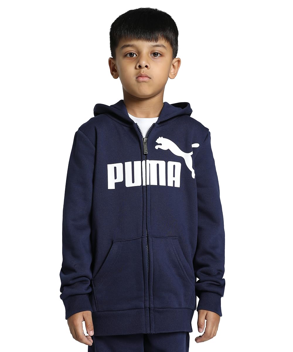 PUMA Spodnie Unisex - Dzieci i młodzież Ess Logo Hooded Fl B