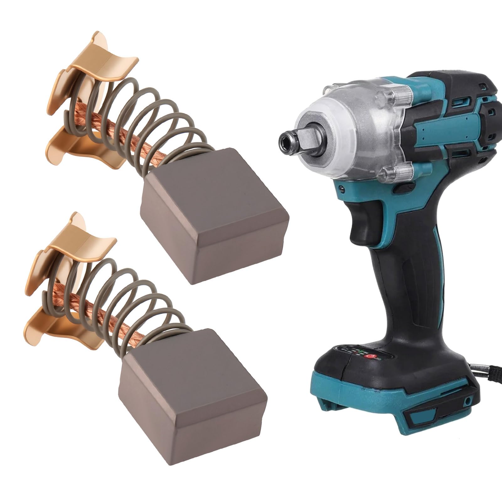 VGOL 4Pcs Carbon Brushes 7x11x12mm Compatible with Makita DTM51 18V Cordless Multi Tool - Image 3
