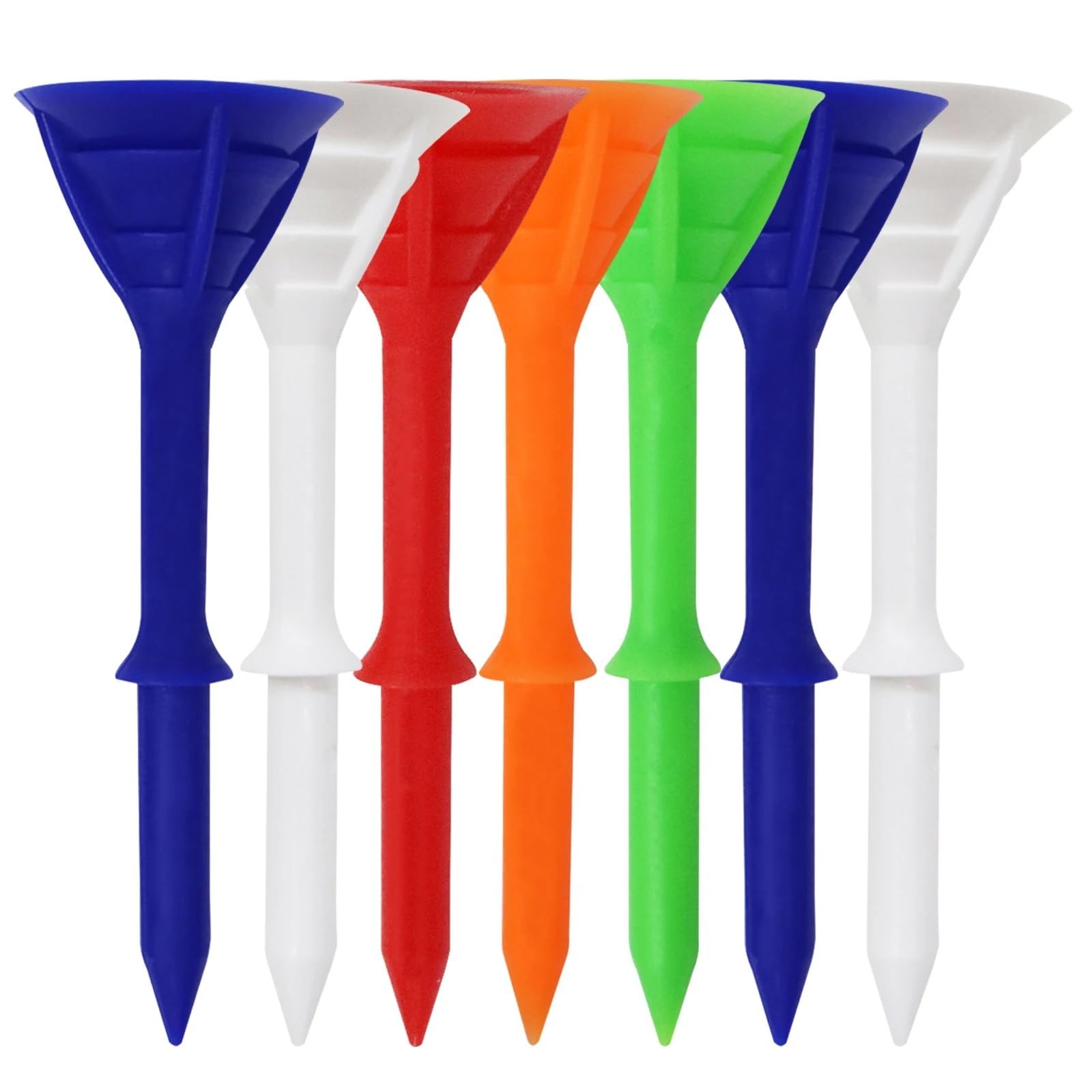 Premium-Golf-Tees, Golf-Tees, mehrfarbig, 83 mm, 100 Stück for Üben