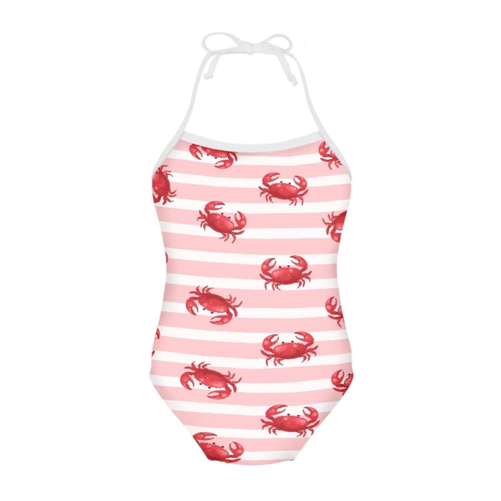 ELEQIN Cartoon Animal Cute Girls One Piece Swimsuit Adjustable Swimwear for 3Y-10Y