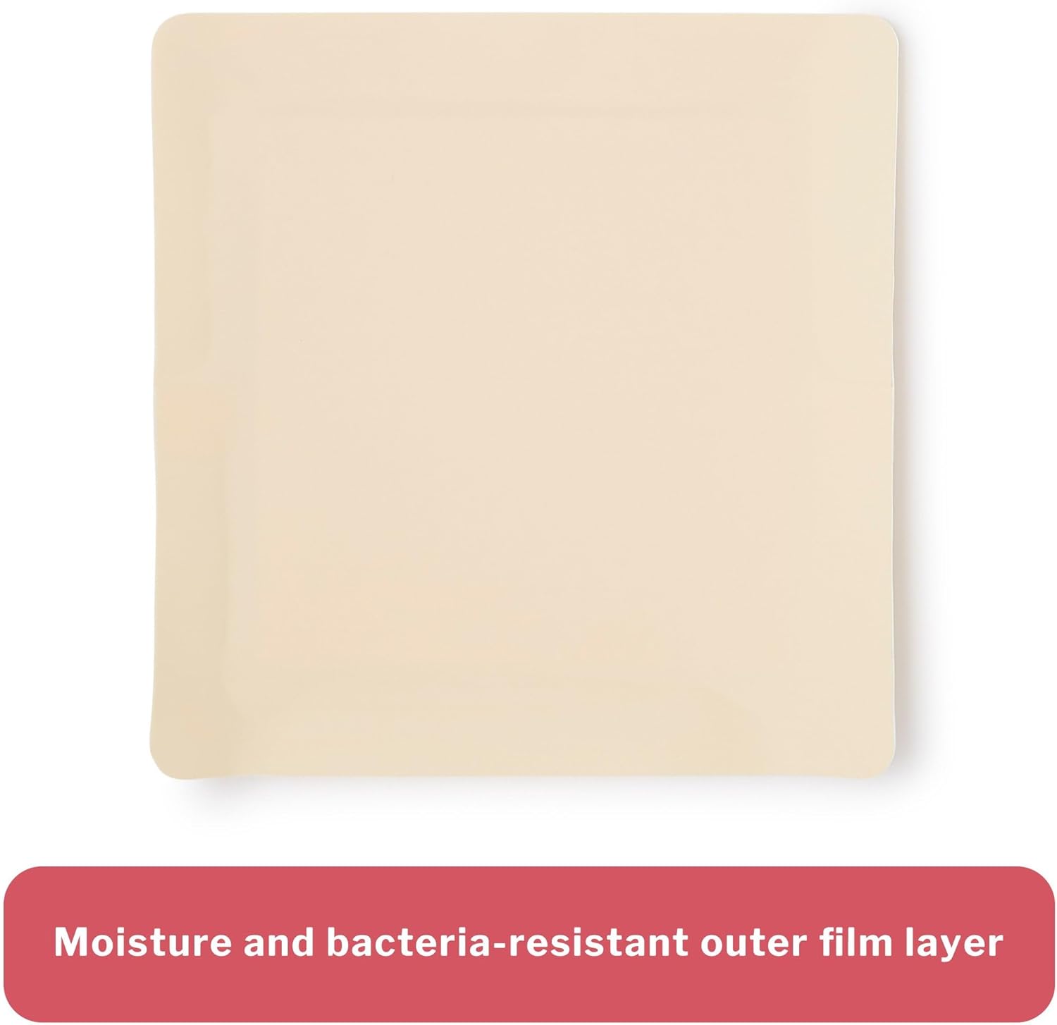McKesson Hydrocellular Foam Dressing with Acrylic Adhesive, First Aid Bandage, Absorbent Wound Care Supplies, 7 in x 7 in, 10 Count, 1 Pack