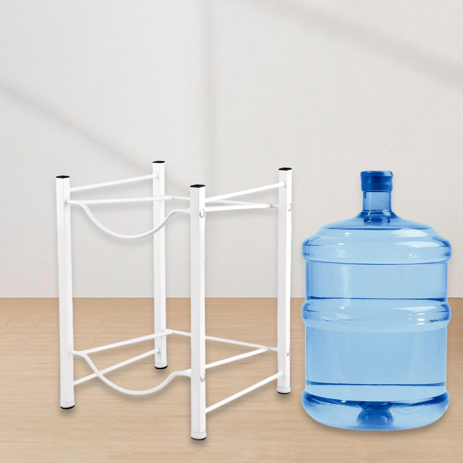 Supporto in Metallo per Bottiglie D'acqua Da 5, bianco