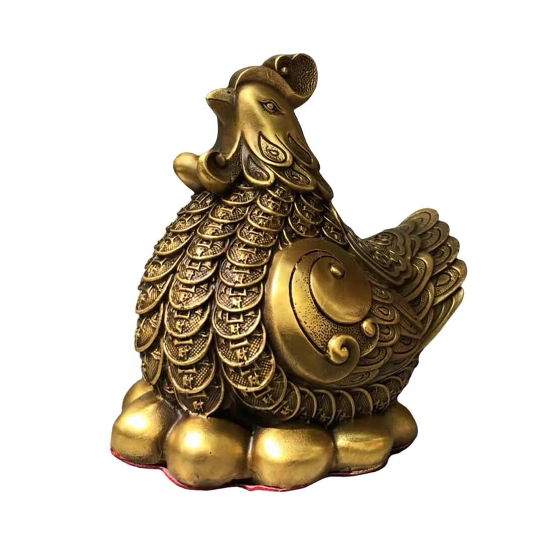 Statue d'éléphant en cuivre décoration maison porte-bonheur d'Asie