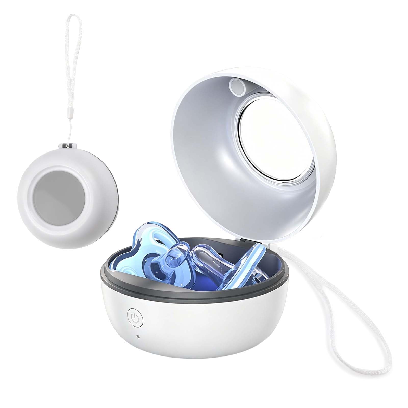 Joyan Esterilizador UV para Chupetes, Esterilizador UV Portátil, Esterilización al 99,99% en 3 Minutos, Recargable USB-C, 270 Minutos de Autonomía, Esterilizadors de Chupetes para Bebé