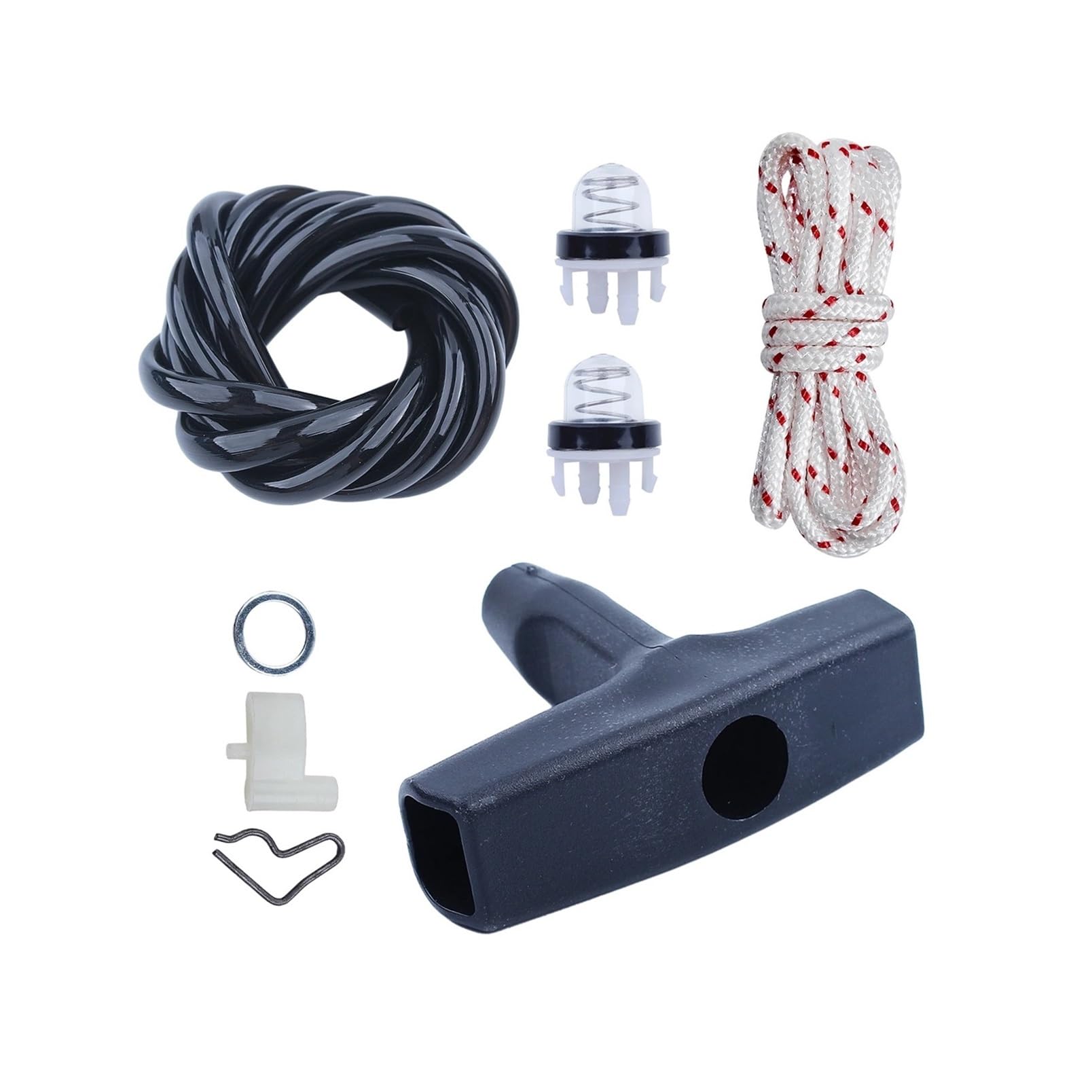 Kit de trinquete de Agarre de Mango de Arranque de Retroceso Apto for Piezas de Repuesto de Manguera de Combustible de Bombilla de imprimación Ts410 Ts420 Accesorios