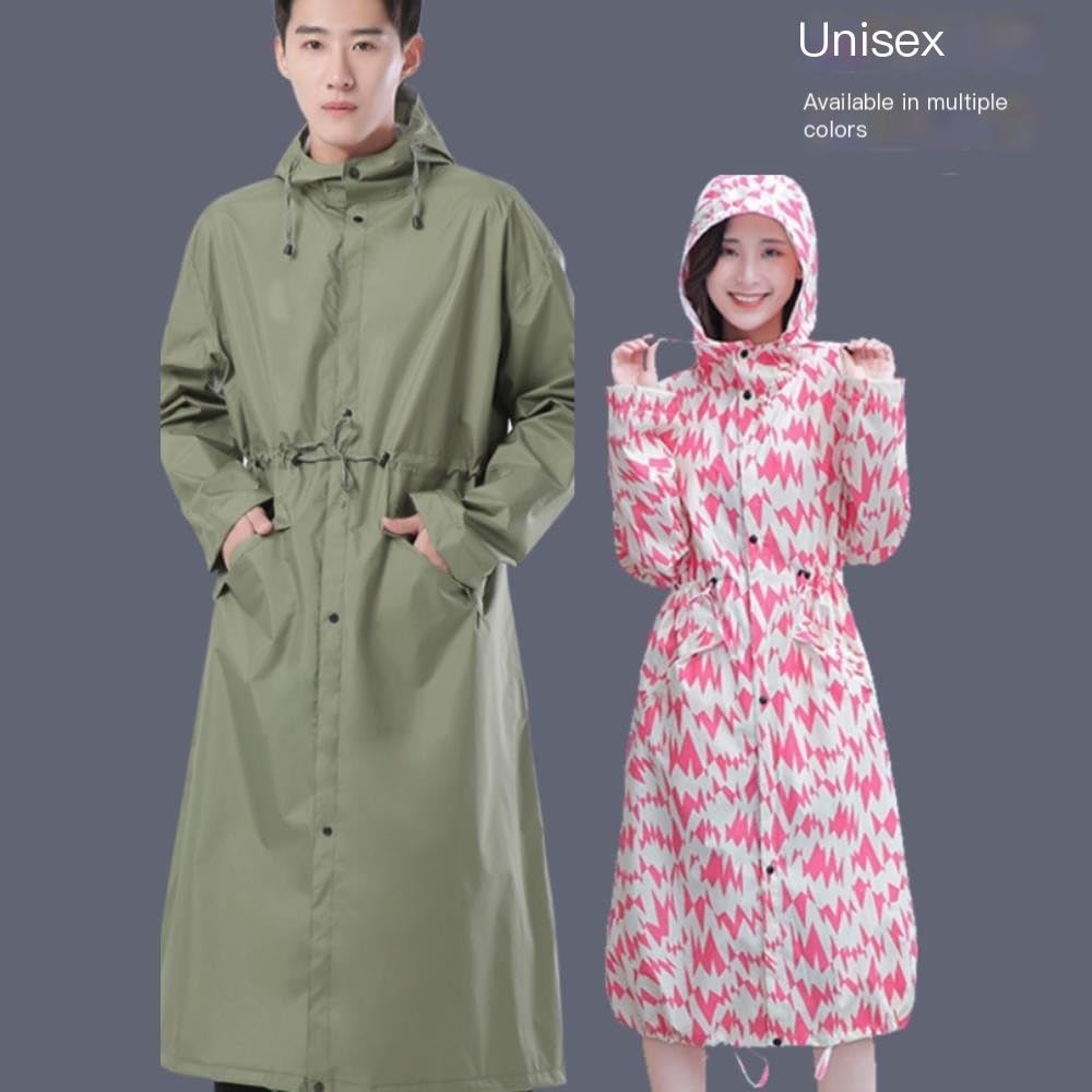 Manteau de Pluie Long Trench, Veste de Pluie imperméable