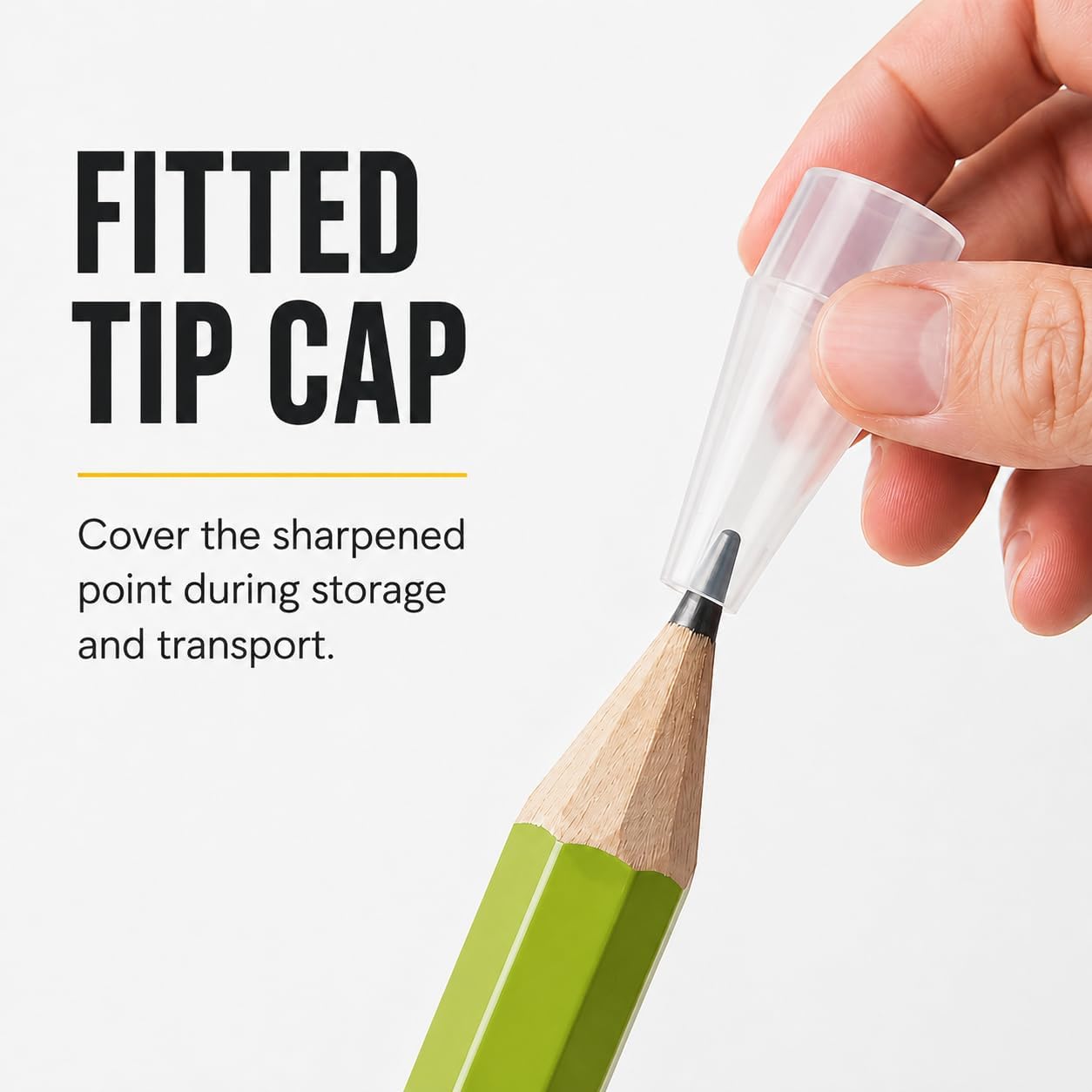14-Inch Wooden Jumbo Pencil with Cap, Giant Prop, Green image 4