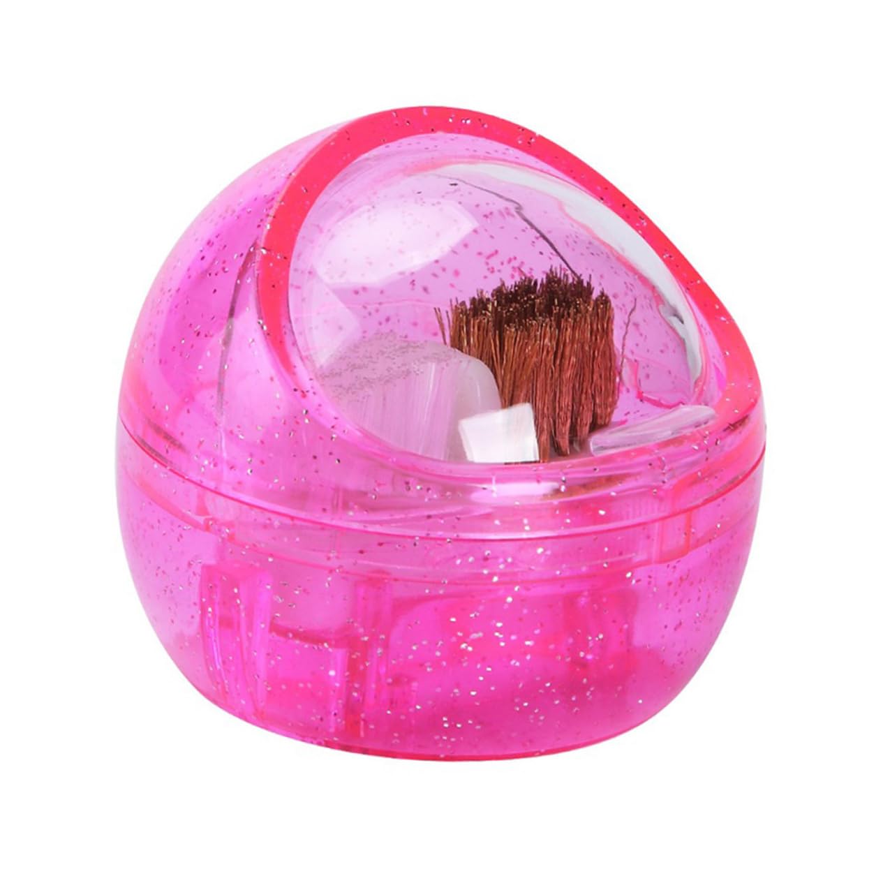 Healvian 3pezzi Macchina Portatile Per Pulizia e Fresatura Unghie Di Pennelli Manicure Con Scatola Pulitore Per Attrezzature Di Bellezza