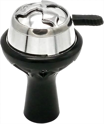 Miniatura 2 de Cachimba Bowl Cabeza de Silicona para Cachimba Tazón de Tabaco Tazón de Silicona con Sistema de Gestión de Calor con Tapa de Acero, Resistente al
