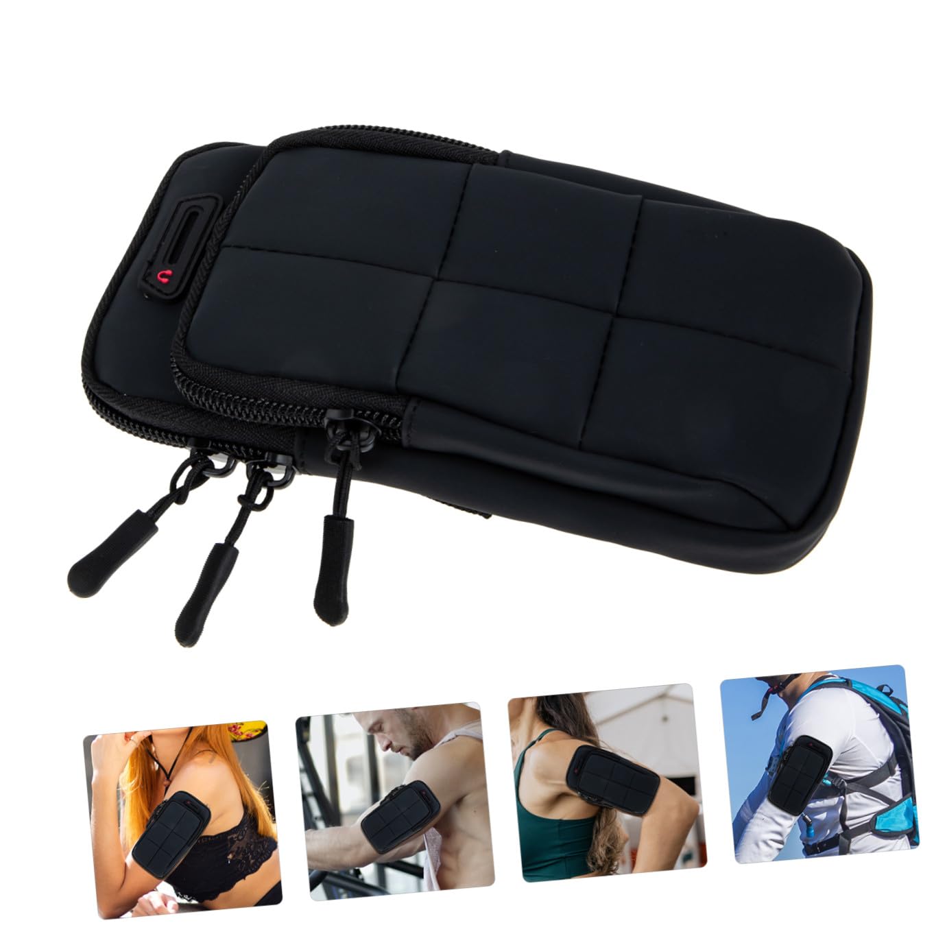 Housoutil Lot De 3 Brassards pour Téléphone Portable Pochette De Rangement Confortable pour Lentraînement