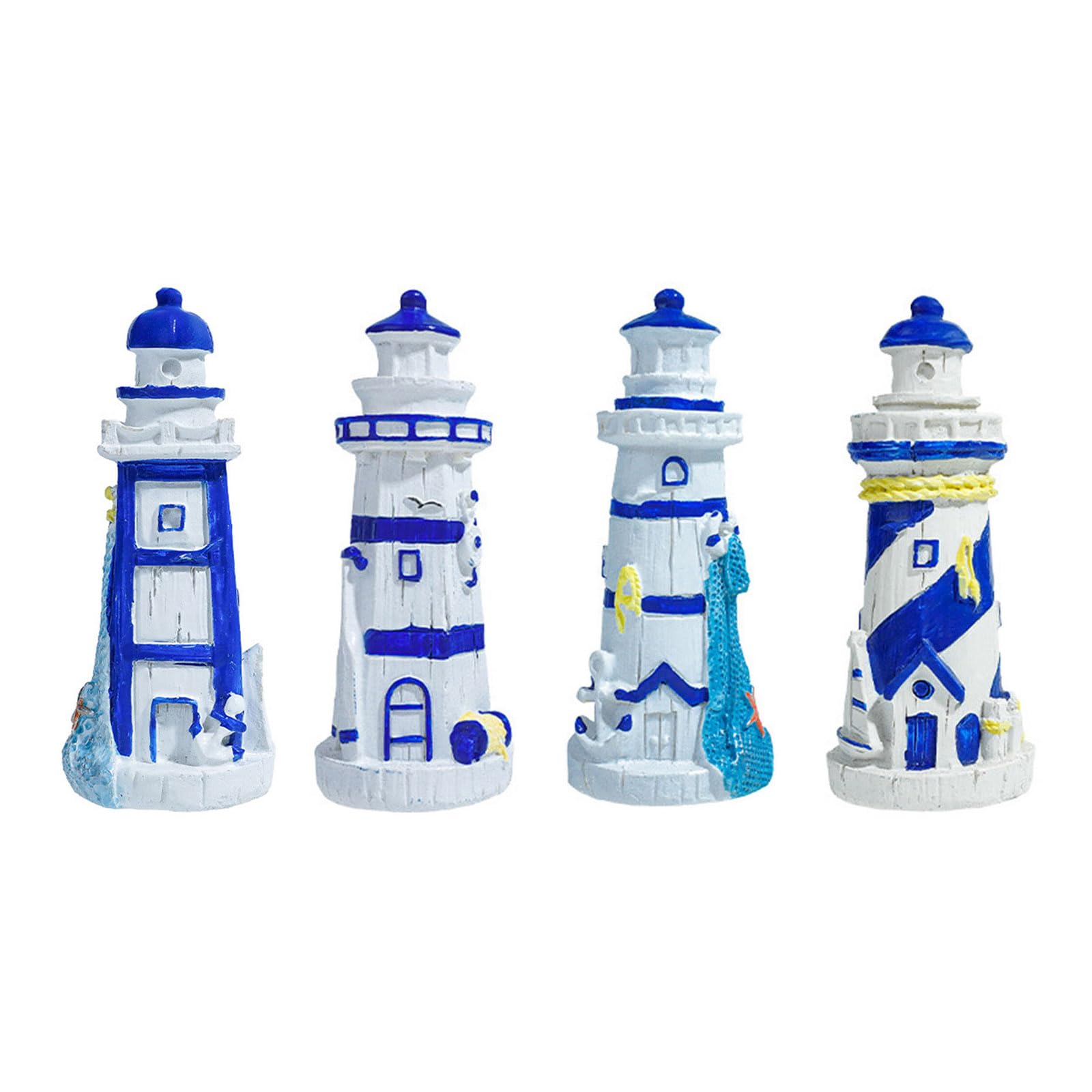 Acquari Castelli Artificiali Faro Simulazione Paesaggio Grande Figurine FishTank Paesaggistica Serbatoi di pesce Resine Ornamenti Acquario