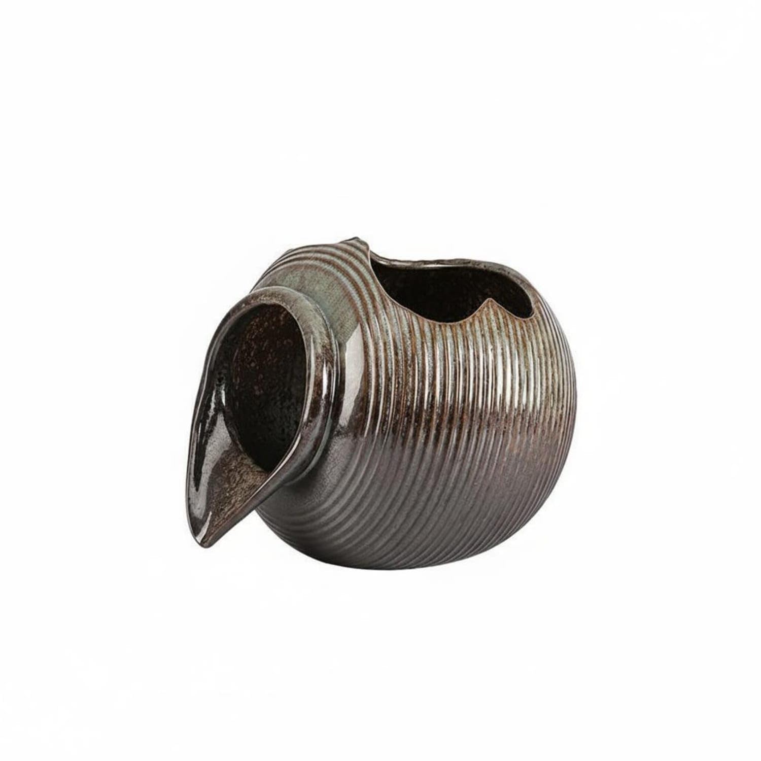 Rotating Water Pot Fountain DIY Setup Ceramic Water Fountain Balcony Friendly Ceramic Pot Spitter for Courtyard, Garden, Yao Bian, M a | Home & Garden | Home D?©cor | Indoor Fountains-image-13