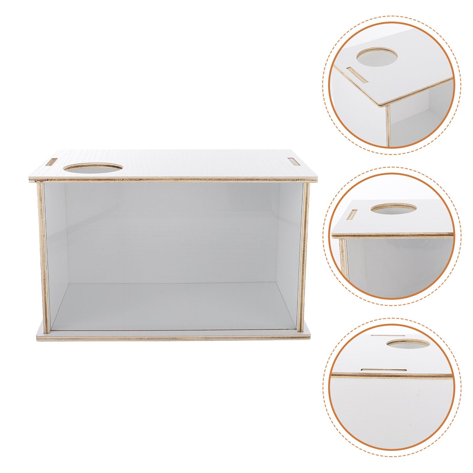 SHINEOFI Dekorative Chinchilla Badewanne und Acryl mit Glatter Oberfläche Multifunktionale Sandbadbox für Hamster und Meerschweinchen im Heimgebrauch