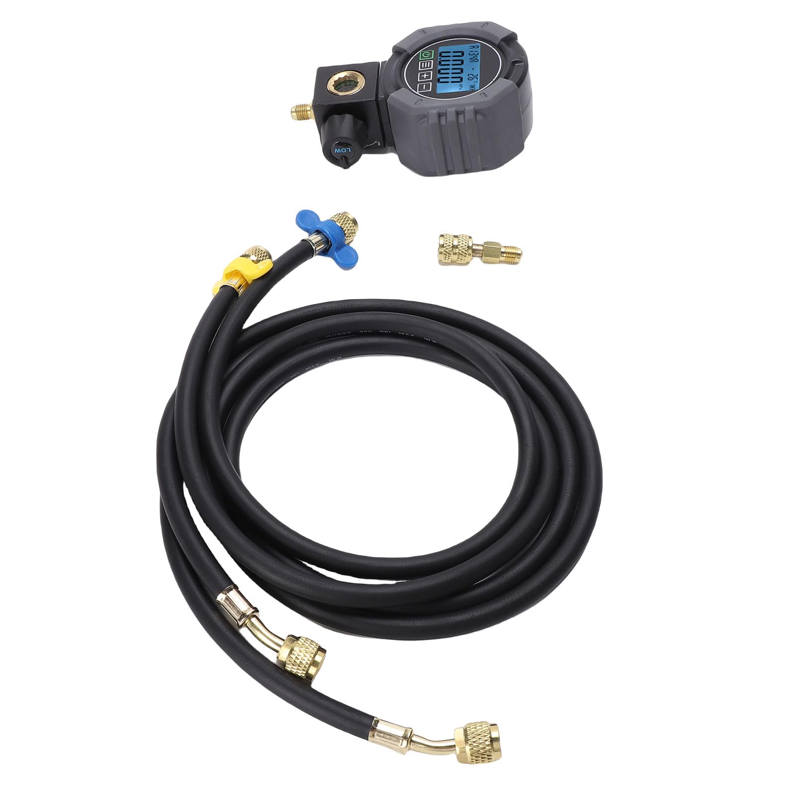 Medidor de Colector Digital, Herramienta de Medición Precisa para Cargar, Aspirar y Diagnosticar Sistemas HVAC con 1 Manómetro