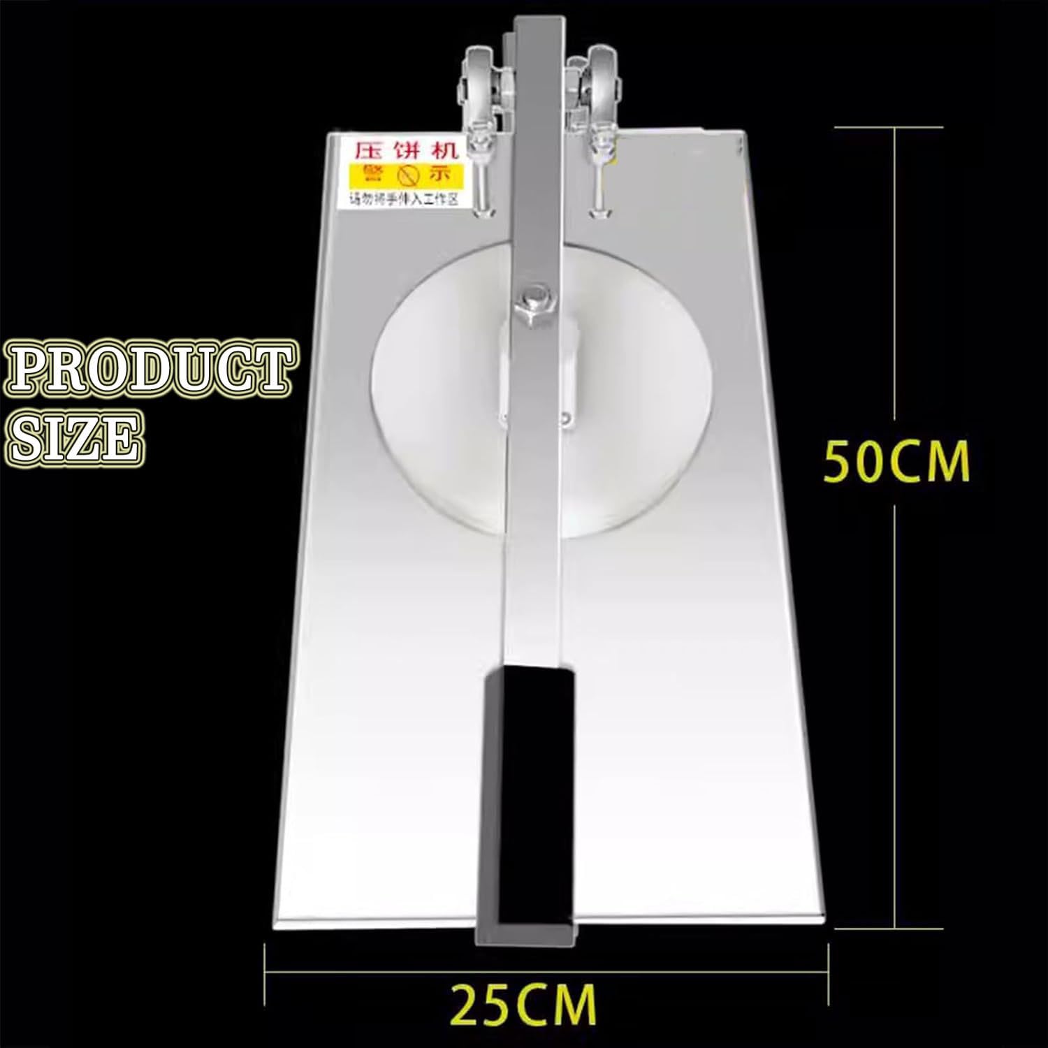 Pizzaiolo per Uso Domestico, Pressa per Pizza in Acciaio Inossidabile, Pressa Manuale per Impasto per Pizza, Sfogliatrice Commerciale, Macchina per La Formatura di Pizza 22cm