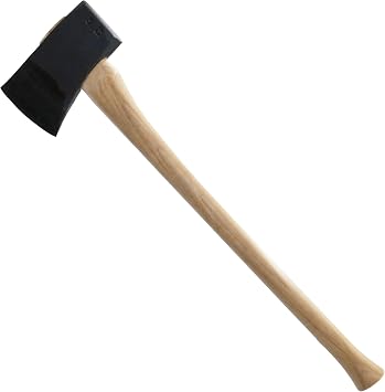 COUNCIL TOOL Single Bit Fallers Axe - 5 lbs Splitting Axe, 28" Straight Wooden Handle with Drop Forged Steelhead, Made in the USA - SU50D28S