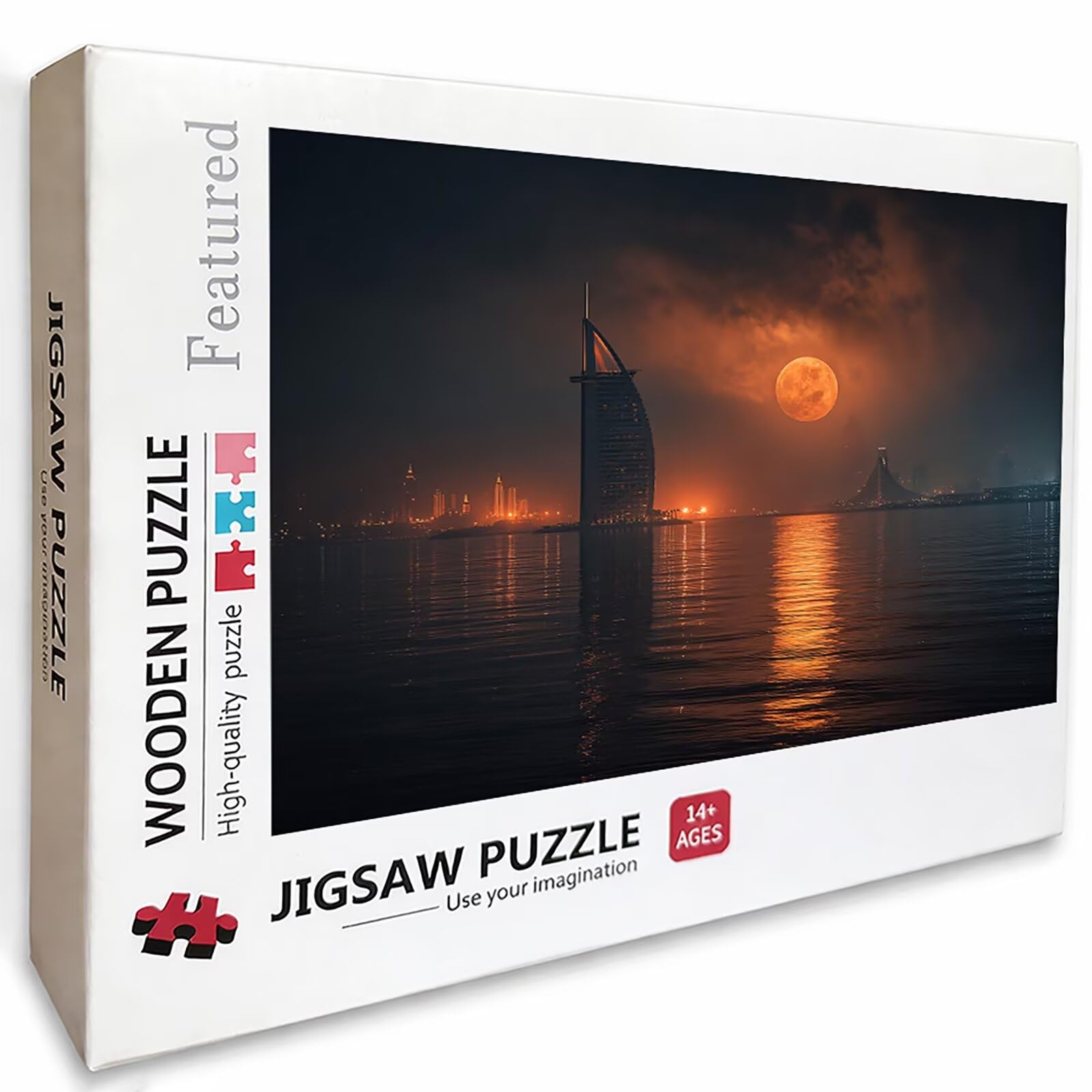 Puzzle Arte con Scatola Tramonto, Seao Puzzle Legno 5000 Pezzi Adulti 156x105cm, Attività di Intrattenimento ad Alta Difficoltà, DIY Classici Gioco, Jigsaw Per Tutta La Famiglia, Estate Regalo, 6-1774