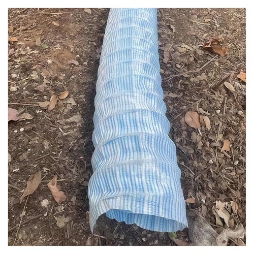 Tubo di scarico francese perforato espandibile da 5,1 cm per campi edili e sportivi, tubo di drenaggio sotterraneo da 15 m e piastrelle piangenti, soluzione di drenaggio in tessuto non tessuto