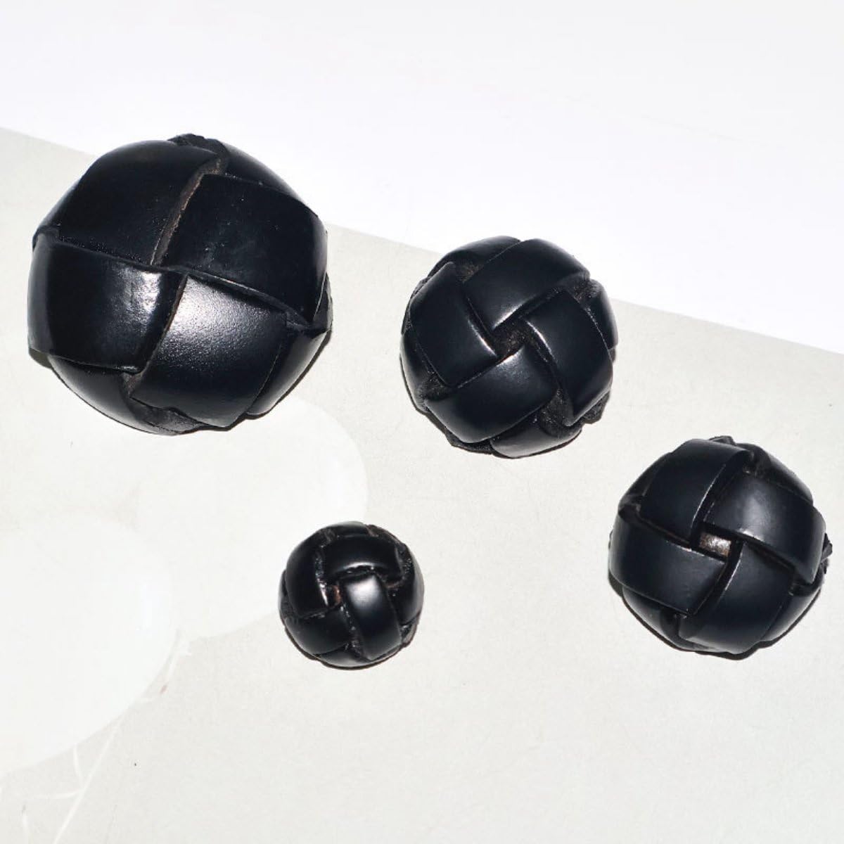 10 bottoni in vera pelle intrecciata, bottoni di alta qualità per cappotto da donna, per maglieria, trench coat, cucito