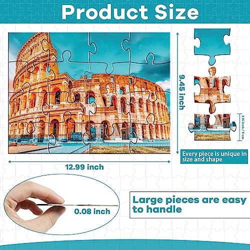 5 Packs 16 Piece Large Jigsaw Dementia Puzzles for Alzheimer’s Products Activities, Alzheimer's Puzzles Easy Memory Cognitive Games for Elderly Seniors Adults Gift with 5 Storage Bags, Construction - Image 4