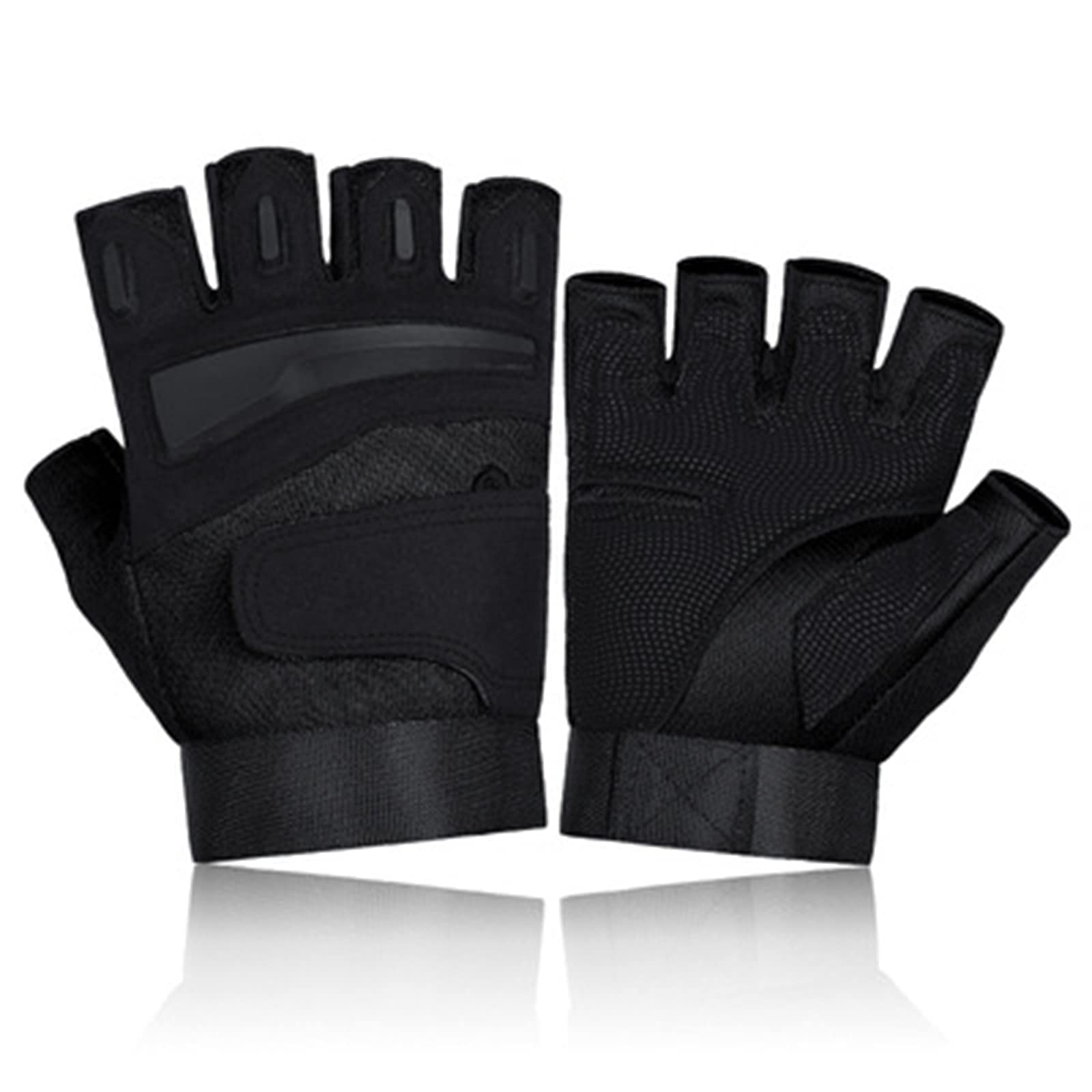Guanti da guida senza dita, Guanti sportivi, Guanti mezze dita, Guanti da palestra for uomo Donna Guanti for allenamento con i pesi Guanti for sollevamento pesi Protezione mezze dita Impugnatura trasp