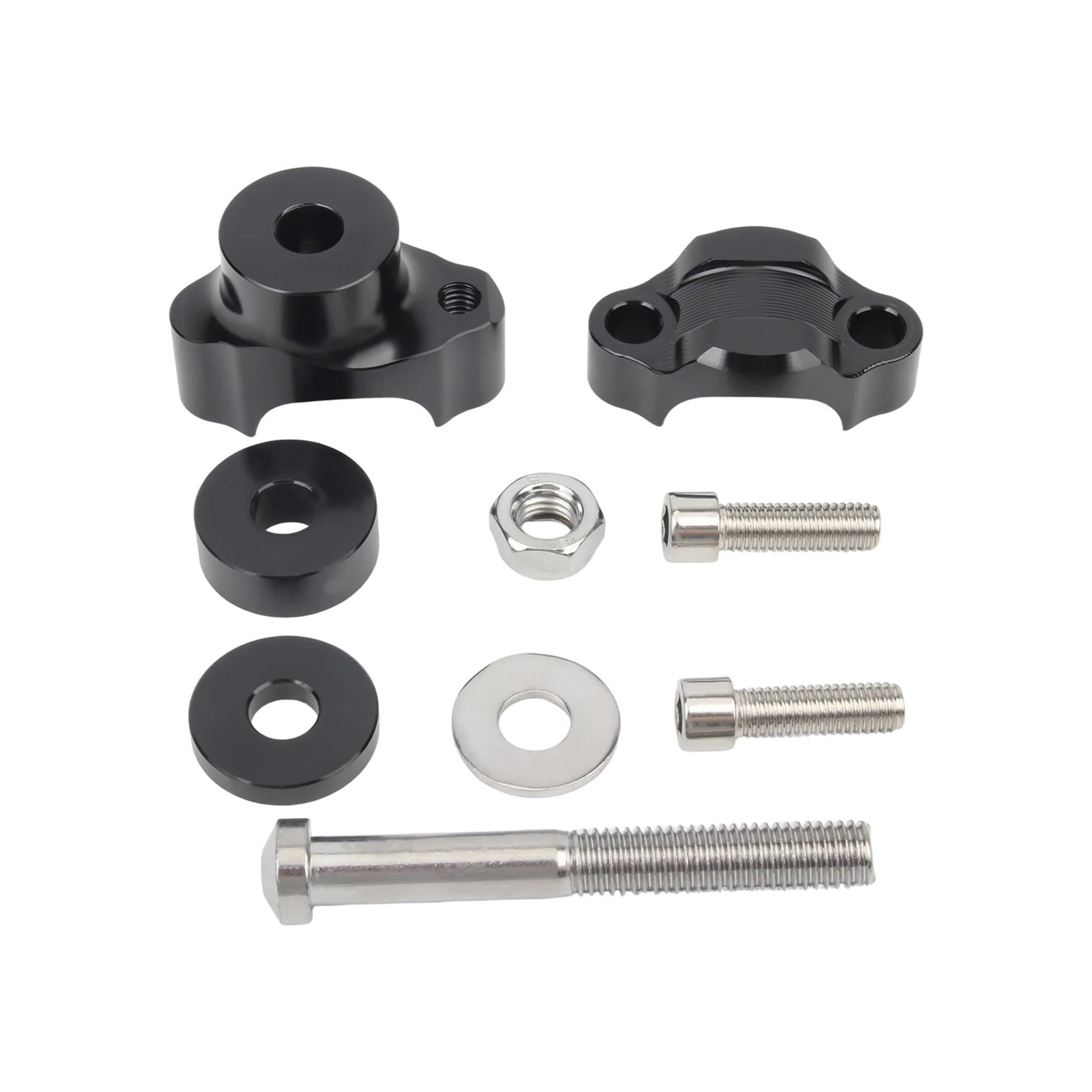 Abrazaderas Elevador Manillar Abrazadera de Manillar de Aluminio CNC para Motocicleta de 28mm, Abrazadera elevadora para Motocross, Moto de Cross, Bicicleta de Calle Riser Manillar