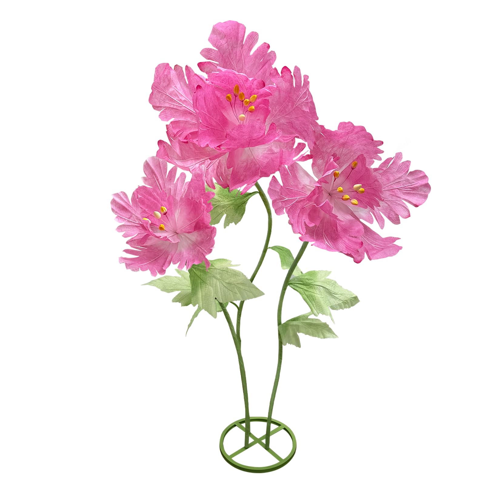 - Large Paper Flowers Artificial Flower, Elegant Giant Floral Display Wedding Arrangements Reception Decorations Waterproof Huge Birthday Party Home Office Decor Big Banquet Background, Dark Pink