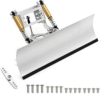 XHSESA RC Model Car Snowplow Snow Shovel Remote Control for 1/10 Axial SCX10 90046/90047 RC Crawler Car