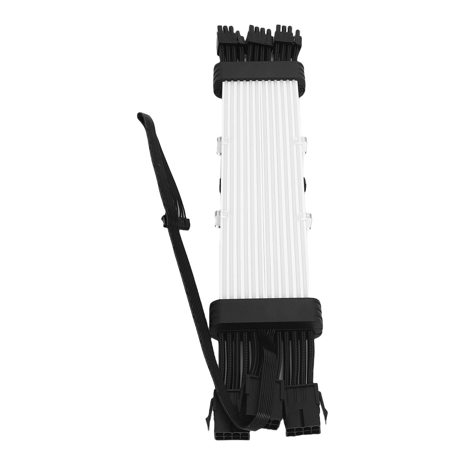 SIXRUN ARGB LED Zasilacz Kabel, 120 Koralików Silikonowa Listwa Świetlna