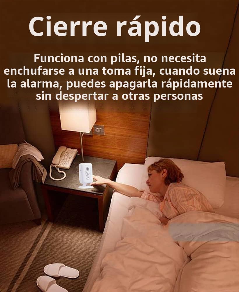 Alarma con sensor de cama y prevención de caídas para ancianos/demencia y más, alarma con sensor de movimiento para cuidadores con 5 niveles de volumen, alarma de cama inalámbrica para adultos mayores