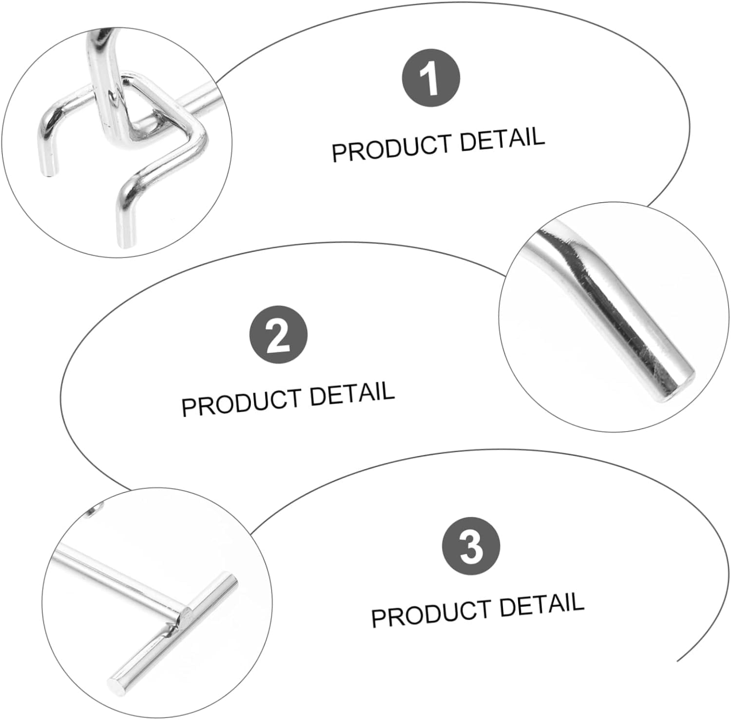 Stecktafel-Haken, 6 Stück Stecktafel-Haken, Metall-Stecktafel, Metallschild, Metall-S-Haken, Stecktafel-Haken, Sortiment, Stecktafel-Haken, Organizer-Set, Stecktafel-Werkzeughalter, Stecktafel-Regalha