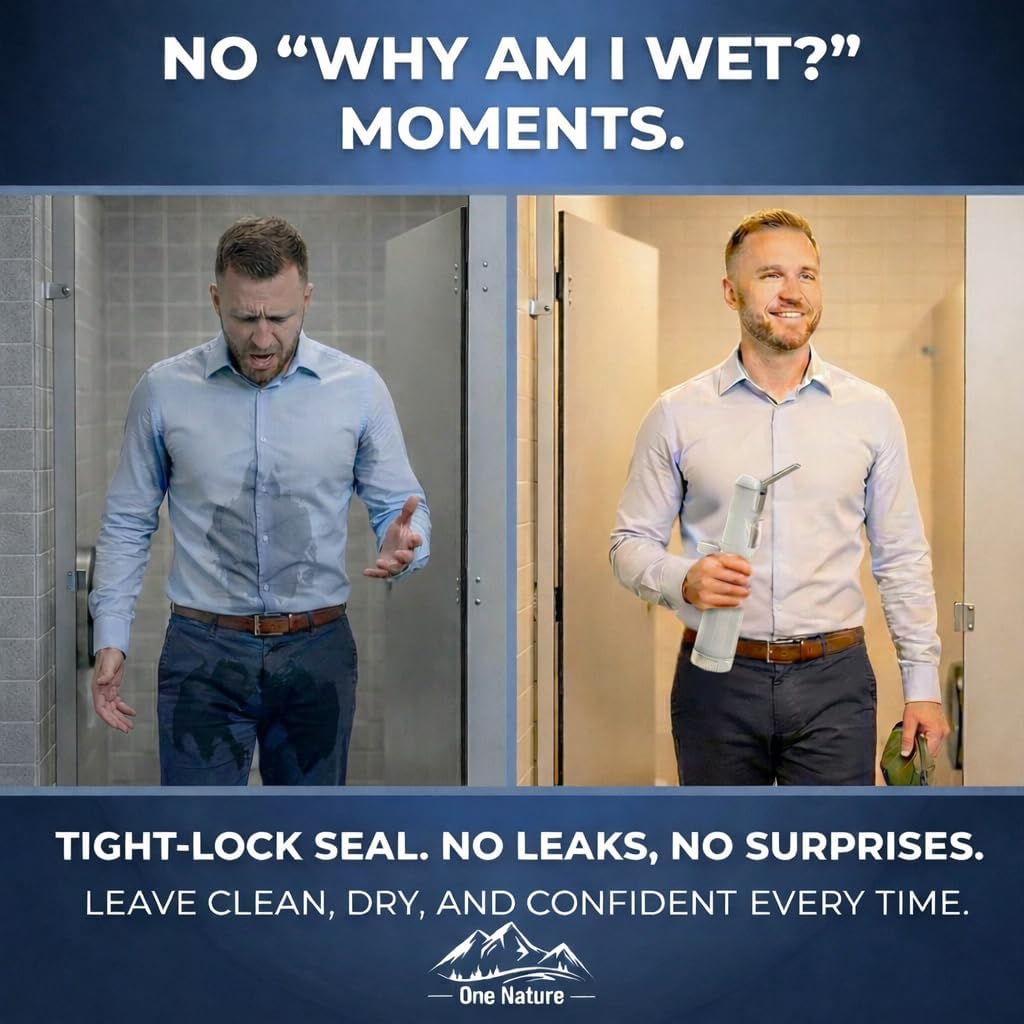 Travel Bidet, Portable Bidet Sprayer for Travel ONE NATURE 500mL IPX6 Waterproof Electric High Pressure Handheld Bidet Sprayer USB-C Rechargeable for Women Men Baby Bidet Peri Bottle Postpartum Clean