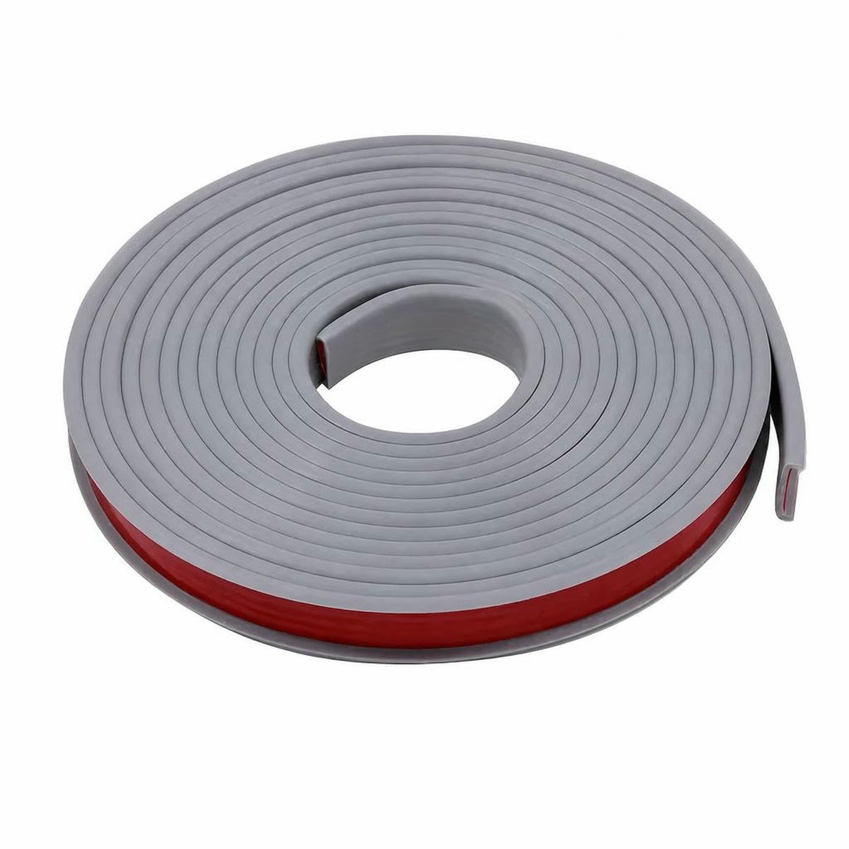 U-Shape Flexible Edge Banding 5M Self-Adhesive Wood Board Veneer Edging Protector Cabinet Furniture Repair Restoration Corner-grey-18mm