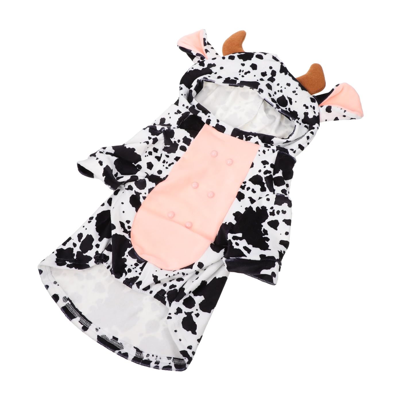 POPETPOP 3pezzi Abbigliamento Per Animali Domestici Stile Mucca Outfit Adorabile Per Cani e Gatti Costume Decorativo Per Attività All Aperto Design Semplice e Chic Facile Da Indossare e