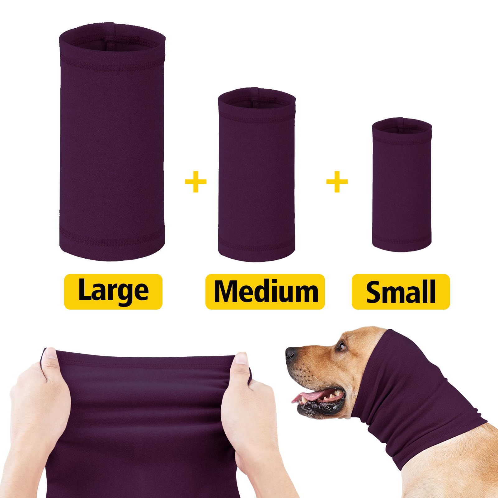 Yaopelky Calming Dog Ear Covers for Noise Protection, Headband for Anxiety Relief Noise Canceling for Fireworks Thunderstorms - Image 3