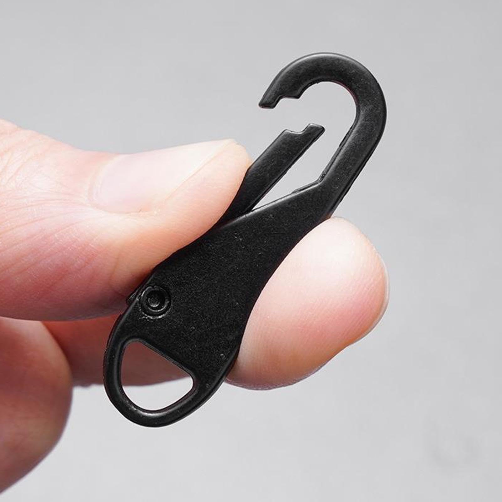 Reißverschluss-Schieber Ersatz - 12 Stück, Metall, Schwarz | Reparatur-Set Für Kleidung, Rucksäcke, Koffer