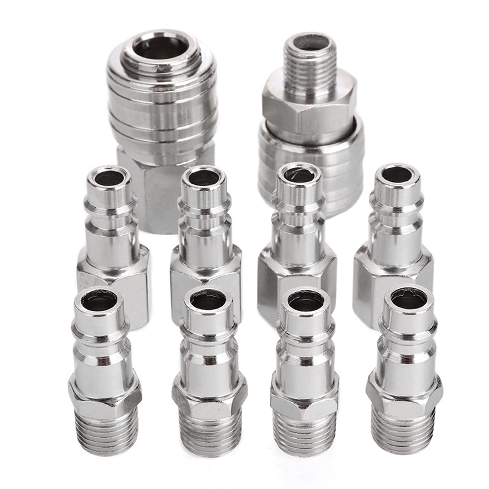 Connecteur de raccord de compresseur 1/4" à connexion rapide pour outils pneumatiques