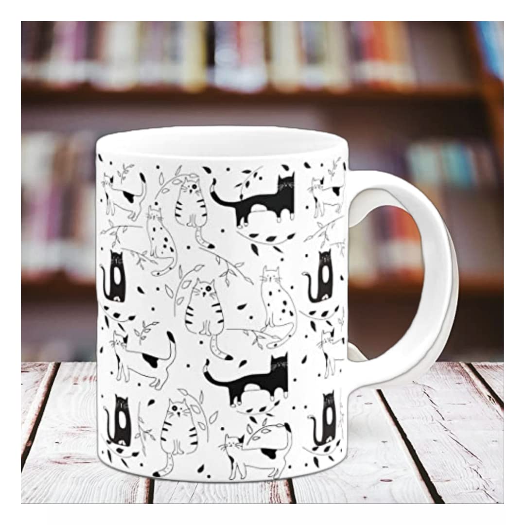 Premium Ceramic Coffee Mugs - Unique Designs -4 Premium Ceramic Coffee Mugs - Unique Designs -4