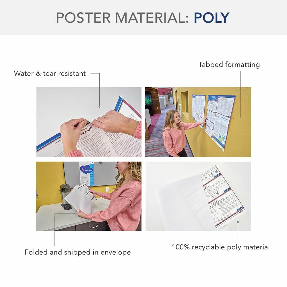 Florida and Federal Labor Law Posters (Spanish, FL State) - OSHA Compliant Poly Poster Set, J. J. Keller & Associates, Inc.