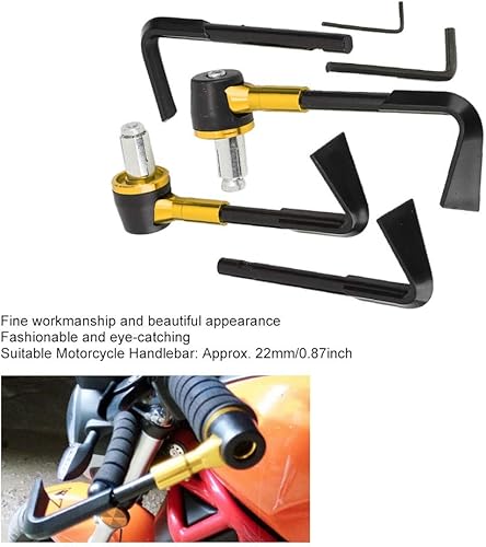 Miniatura 7 de EVGATSAUTO Protectores de palanca de motocicleta, protector de palanca de freno delantero CNC, empuñadura de motocicleta, protector de motocicleta