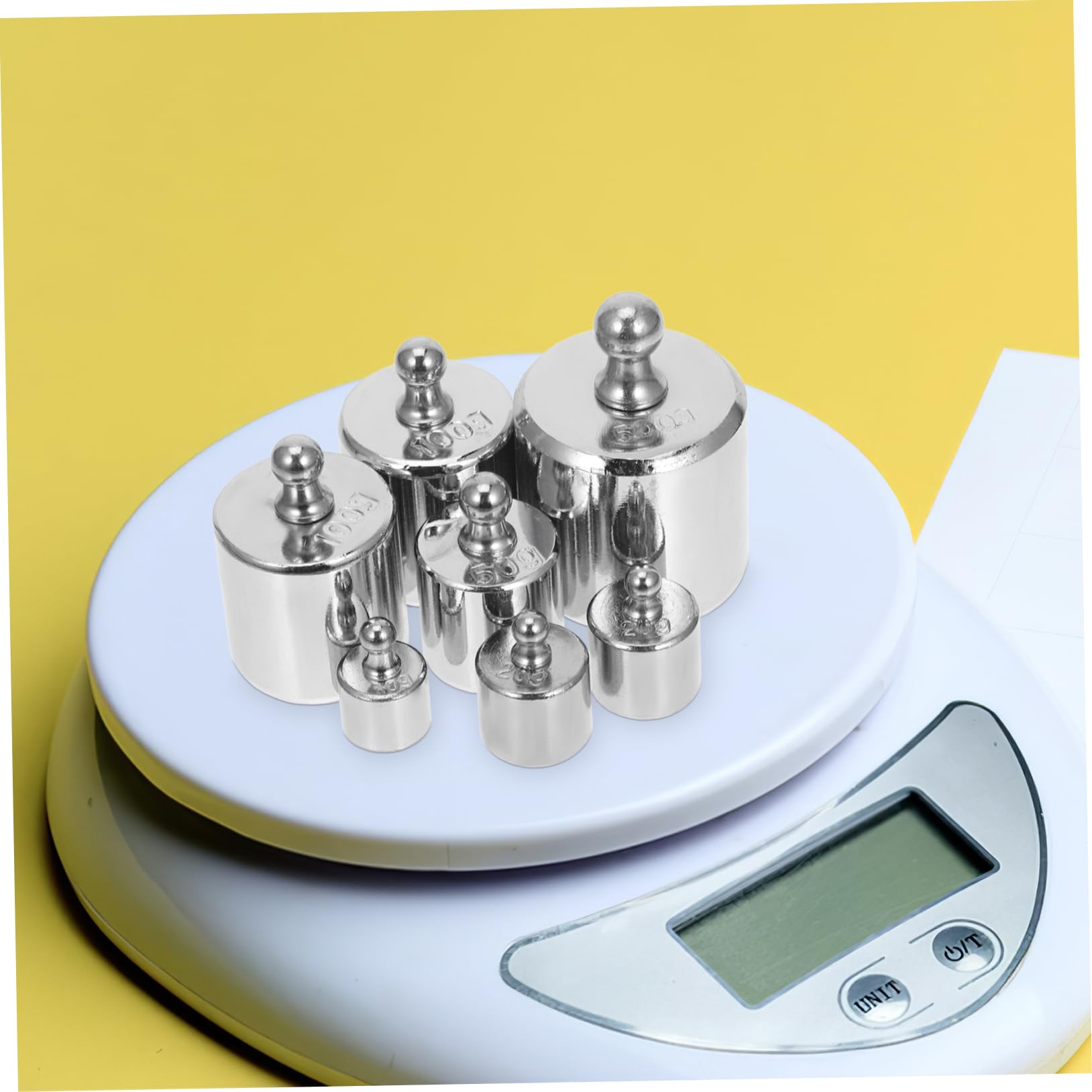M2 Standard Kalibriergewicht Satz 1000g aus Stahl, Silber