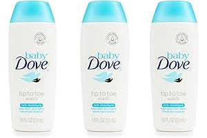 Baby Dove Body Wash Tip To Toe Sensitive Moisture 1.8 Oz Travel...
