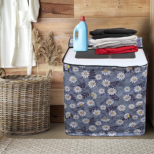 Glassiano Semi Automatic Top Load Waterproof Washing Machine Cover for Samsung/IFB/LG/Godrej/Whirlpool/Bosch/ 6 kg, 6.2 Kg, 6.5 Kg, 7 Kg (SABSA10)