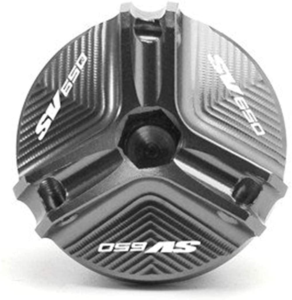 DFBBFQDFBBFQ Fuel Cap Oil Filler Cap,Fit For S/UZUKI SV650 SV650S SV650A SV650X SV 650 Motorcycle Accessories Engine Oil Drain Plug Sump Nut Cup Cover