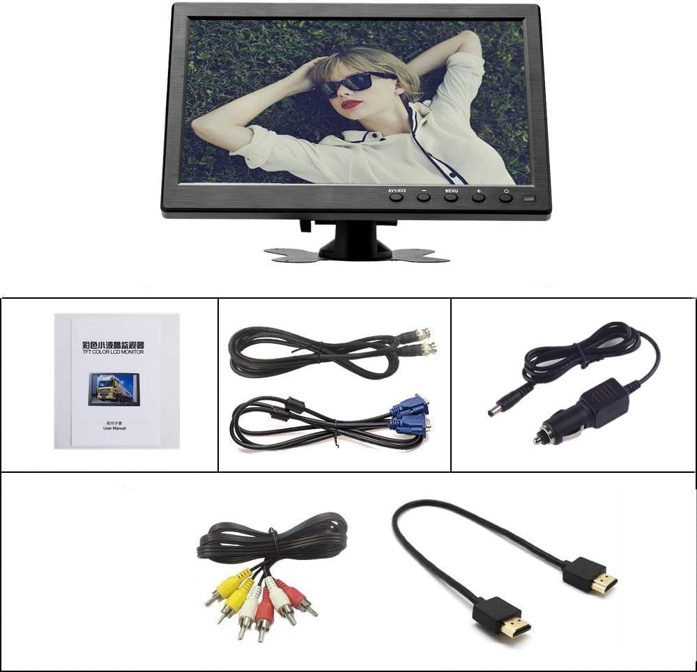 ☆10.1インチ 液晶 小型 モニター 車載ディスプレイ スピカー内蔵 Amazon.co.jp: 10.1インチ 液晶 小型 モニター 1024X600解像度 車載
