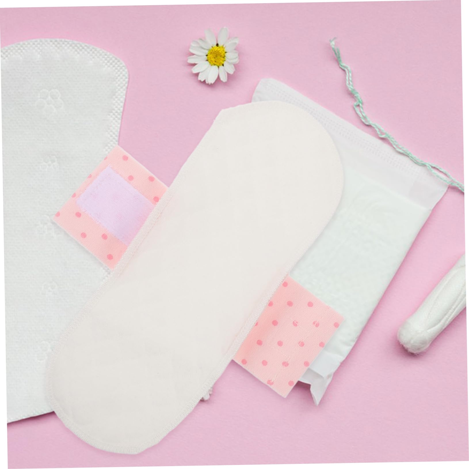 Didiseaon 15 Uds Forro De Servilleta Sanitaria Almohadillas Menstruales Reutilizables Almohadillas Femeninas Portátiles Servilleta Sanitaria Lavable Menstruales De Tela