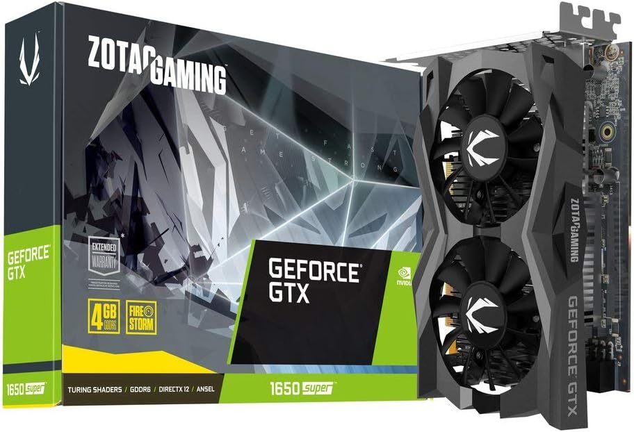 ZOTAC Gaming GeForce GTX 1650 Super Twin Fan 4GB GDDR6 128-Bit Gaming Graphics Card, Super Compact - View 1
